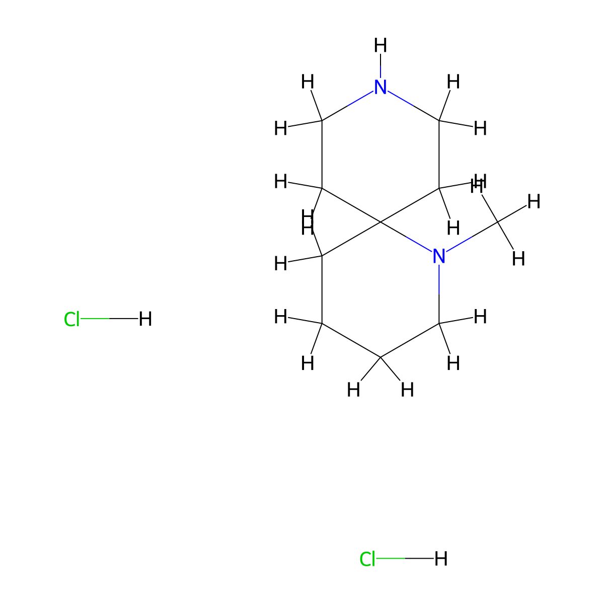 1-Methyl-1,9-diazaspiro(5.5)undecane dihydrochloride molecular structure, CAS 2378507-14-1