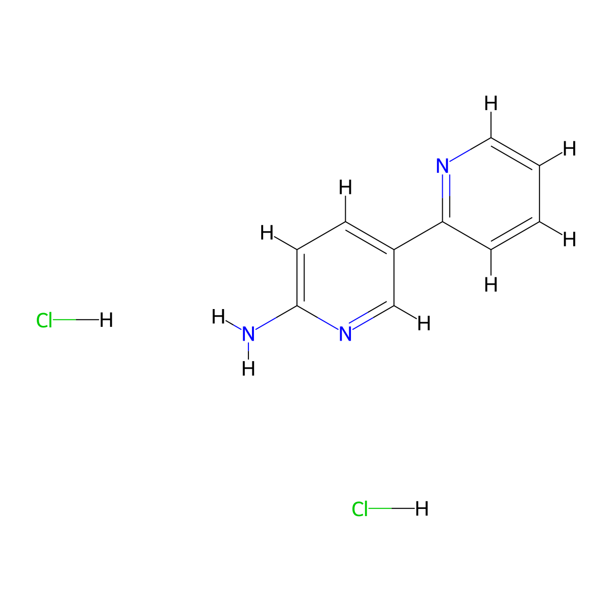 [2,3'-Bipyridin]-6'-amine dihydrochloride molecular structure, CAS 2378507-27-6