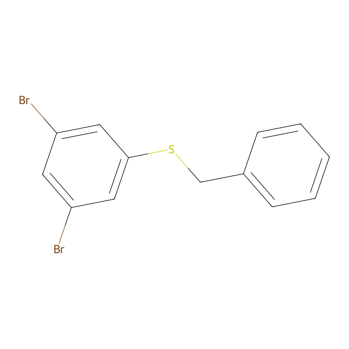 BenZyl(3,5-dibromophenyl)sulfane molecular structure, CAS 2378514-41-9