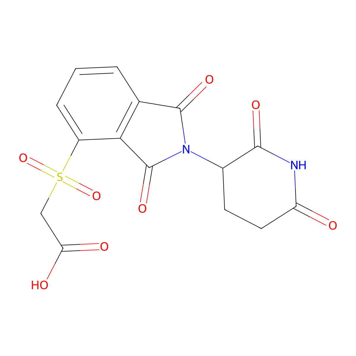 2-{[2-(2,6-dioxopiperidin-3-yl)-1,3-dioxo-2,3-dihydro-1H-isoindol-4-yl]sulfonyl}acetic acid molecular structure, CAS 2378582-88-6