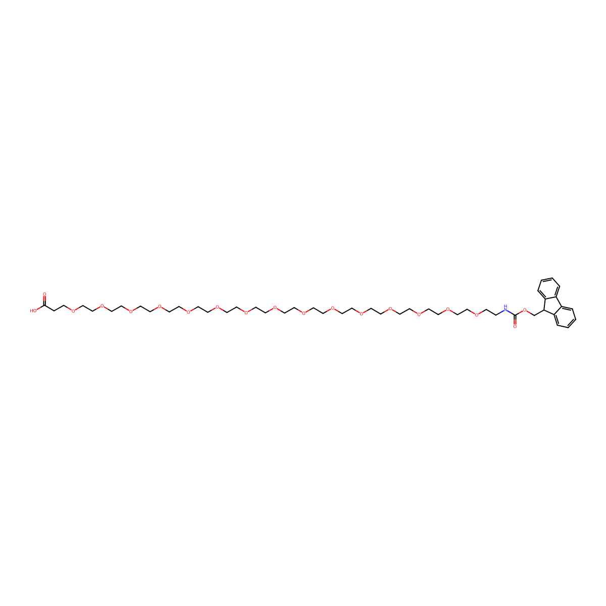 Fmoc-NH-PEG15-CH2CH2COOH molecular structure, CAS 2378590-46-4