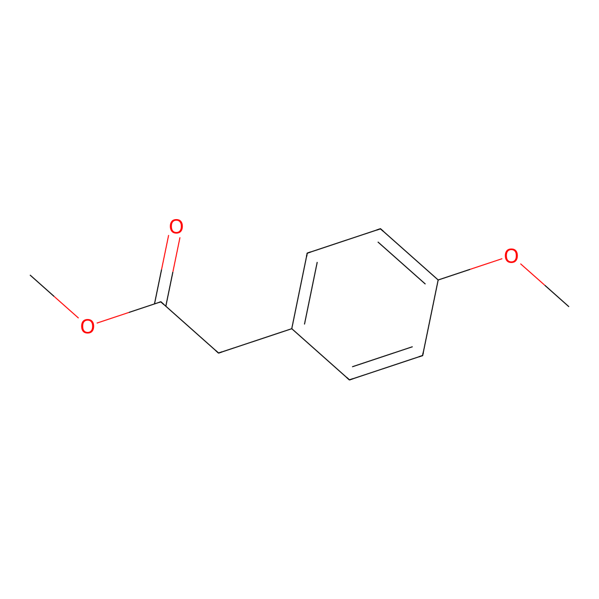 Methyl 4-methoxyphenylacetate molecular structure, CAS 23786-14-3