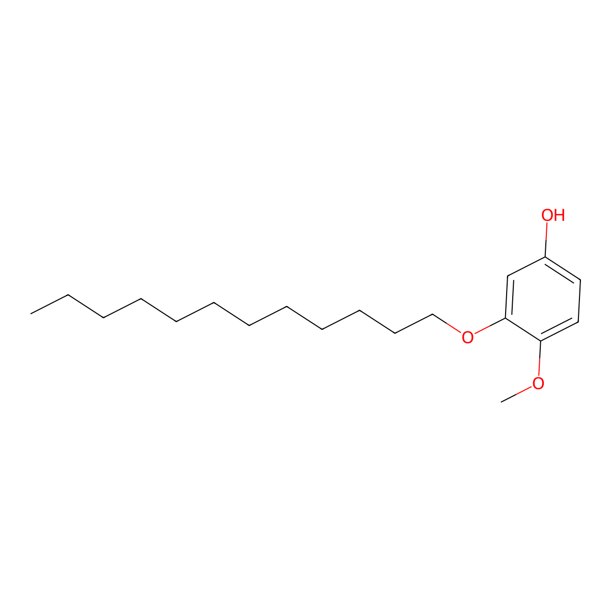 3-(Dodecyloxy)-4-methoxyphenol molecular structure, CAS 2378601-44-4