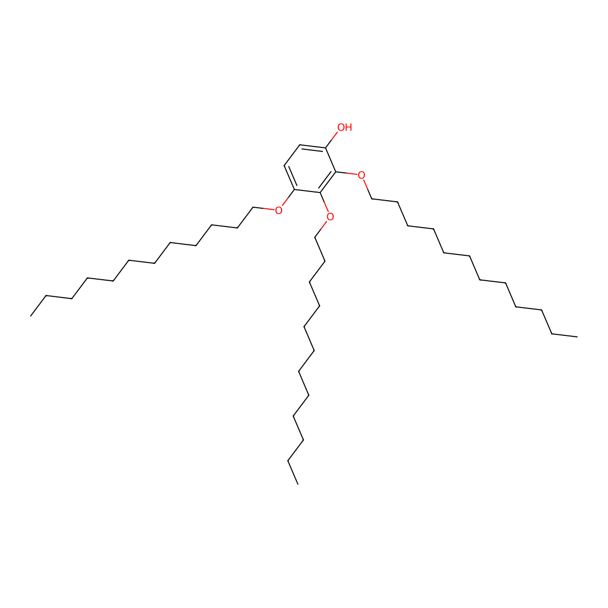 2,3,4-Tris(dodecyloxy)phenol molecular structure, CAS 2378601-45-5