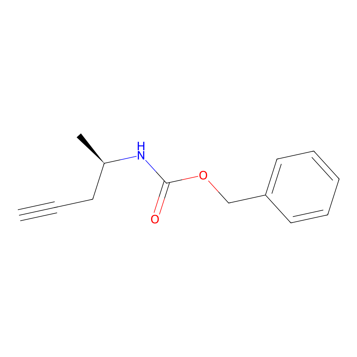 benzyl N-[(2R)-pent-4-yn-2-yl]carbamate molecular structure, CAS 2378732-96-6
