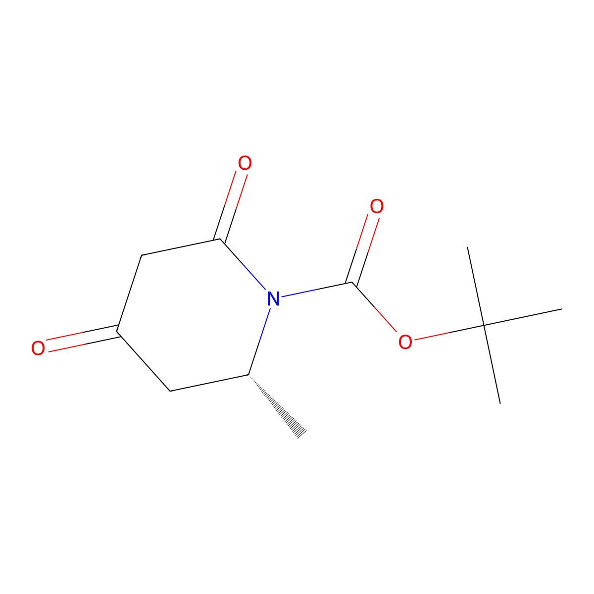 tert-butyl (2R)-2-methyl-4,6-dioxopiperidine-1-carboxylate molecular structure, CAS 2378747-18-1