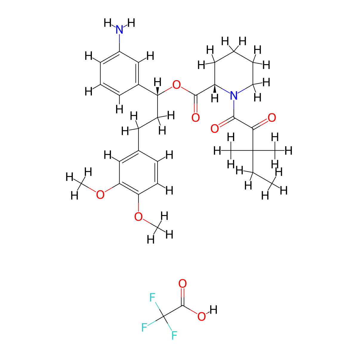 Slf tfa molecular structure, CAS 2378802-47-0