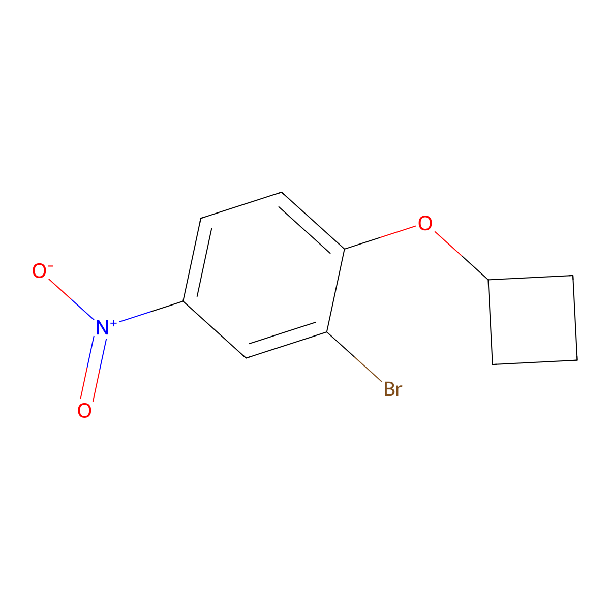 2-Bromo-1-cyclobutoxy-4-nitrobenzene molecular structure, CAS 2378806-50-7