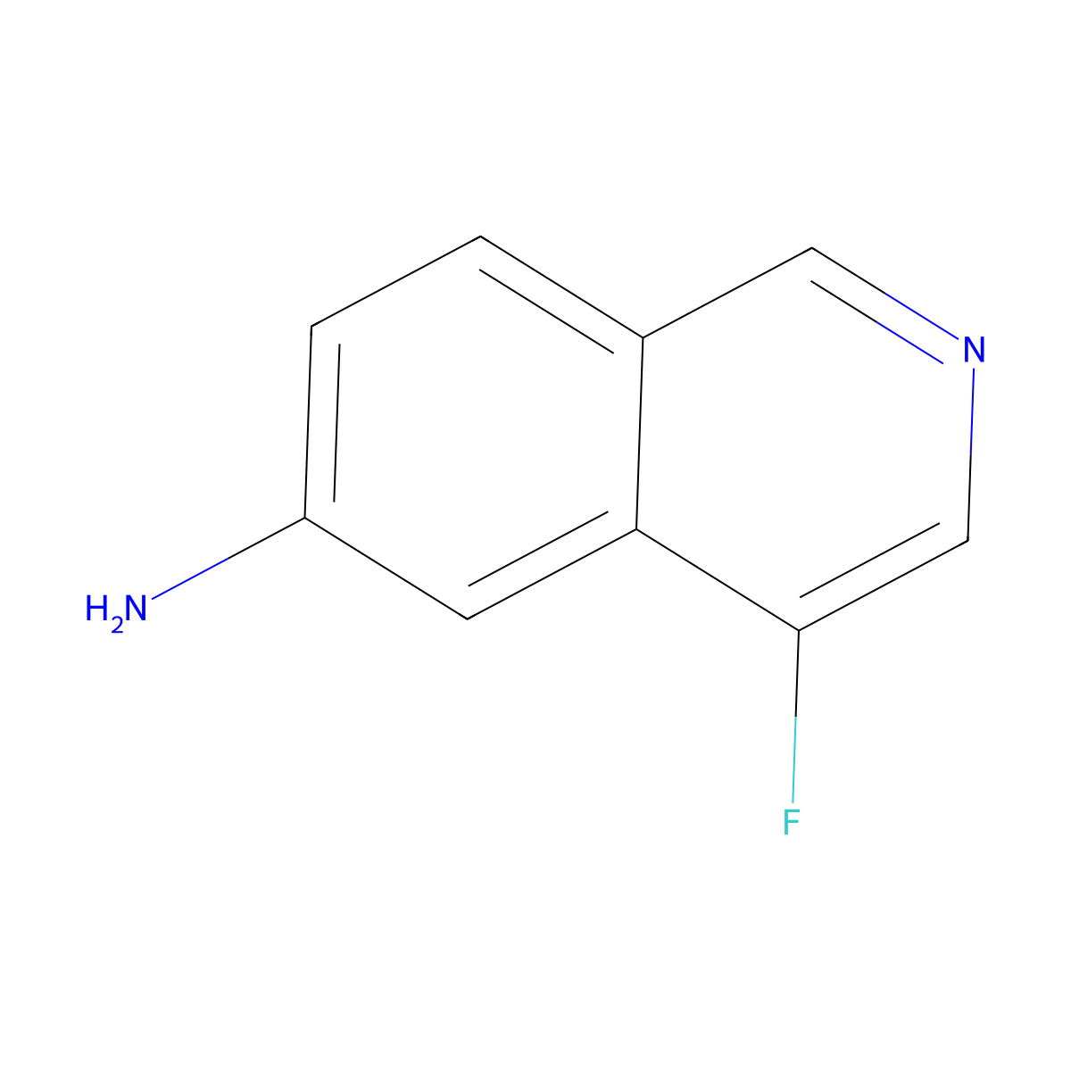4-Fluoroisoquinolin-6-amine molecular structure, CAS 2378808-42-3