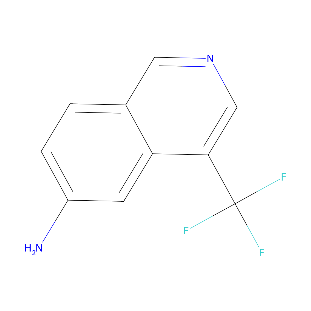 4-(Trifluoromethyl)isoquinolin-6-amine molecular structure, CAS 2378809-02-8