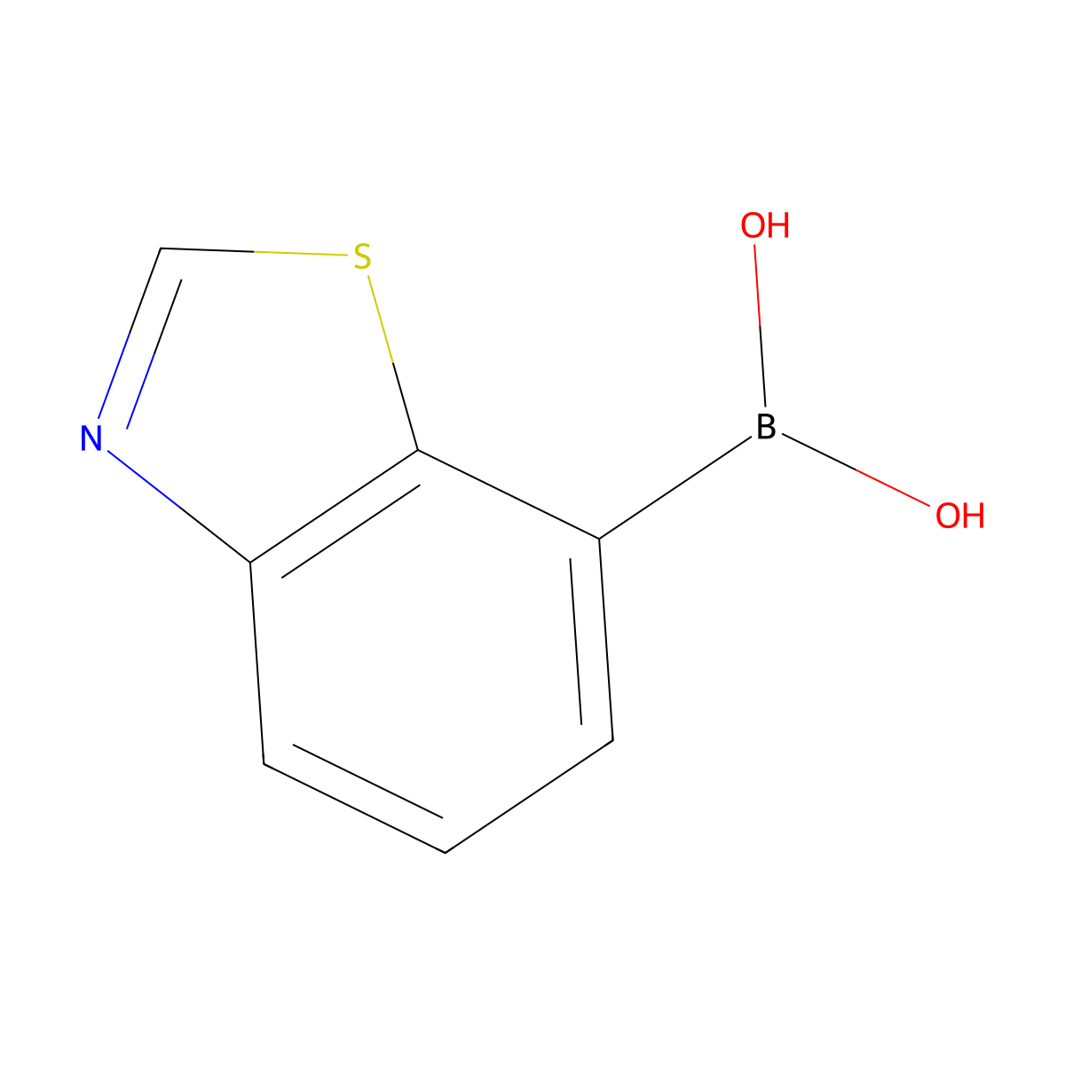 (1,3-Benzothiazol-7-yl)boronic acid molecular structure, CAS 2378855-16-2