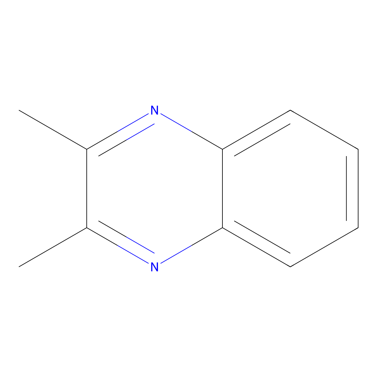 2,3-Dimethylquinoxaline molecular structure, CAS 2379-55-7