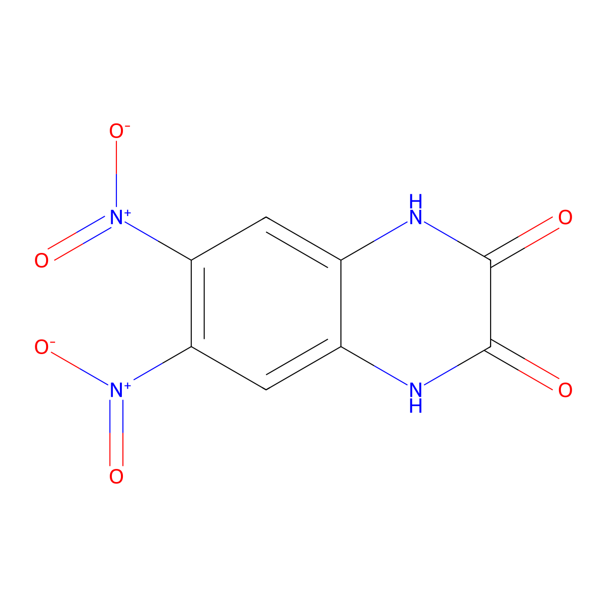 Dnqx molecular structure, CAS 2379-57-9