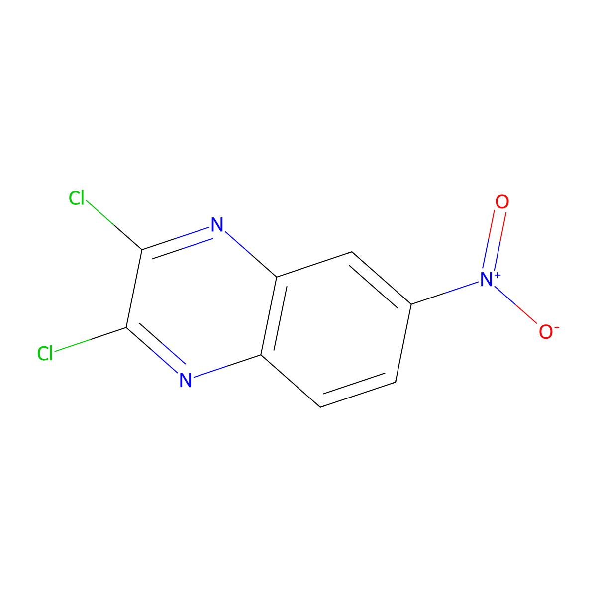 2,3-Dichloro-6-nitroquinoxaline molecular structure, CAS 2379-60-4
