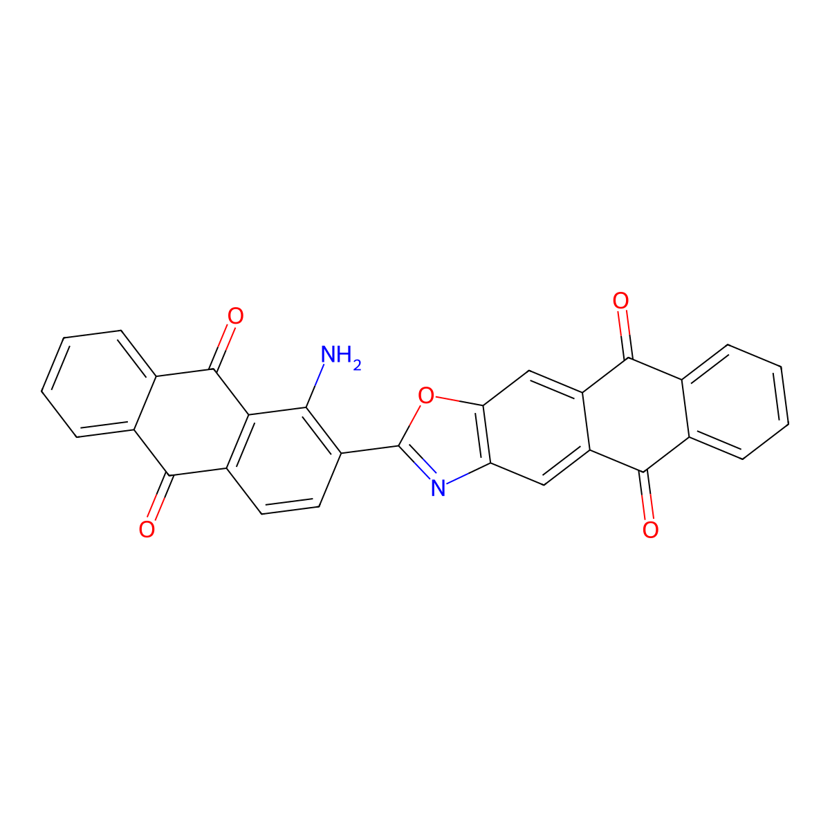 Vat Red 10 molecular structure, CAS 2379-79-5