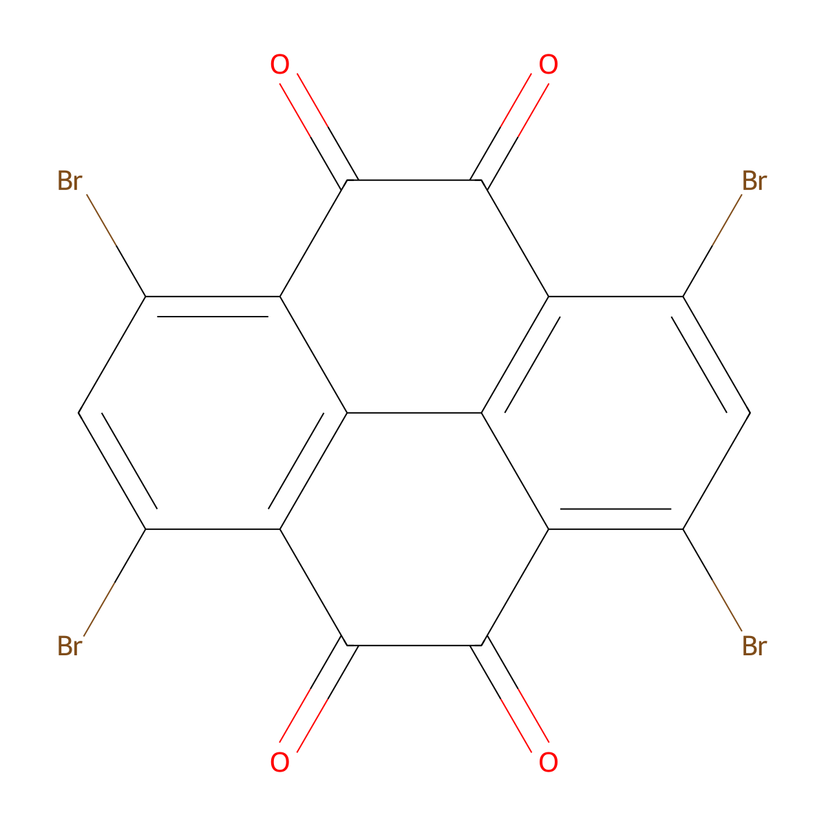 1,3,6,8-Tetrabromopyrene-4,5,9,10-tetraone molecular structure, CAS 2379290-24-9