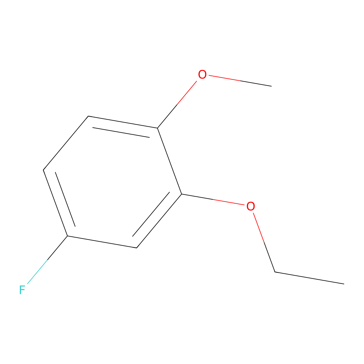 2-Ethoxy-4-fluoro-1-methoxybenzene molecular structure, CAS 2379321-28-3