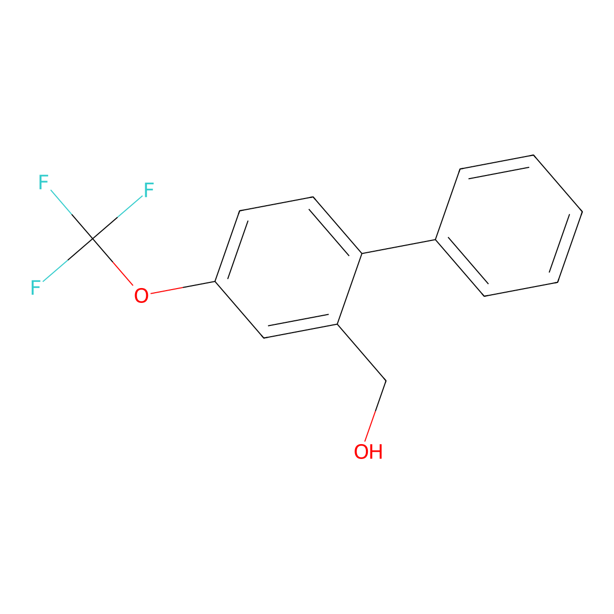 (4-(Trifluoromethoxy)-[1,1'-biphenyl]-2-yl)methanol molecular structure, CAS 2379321-37-4