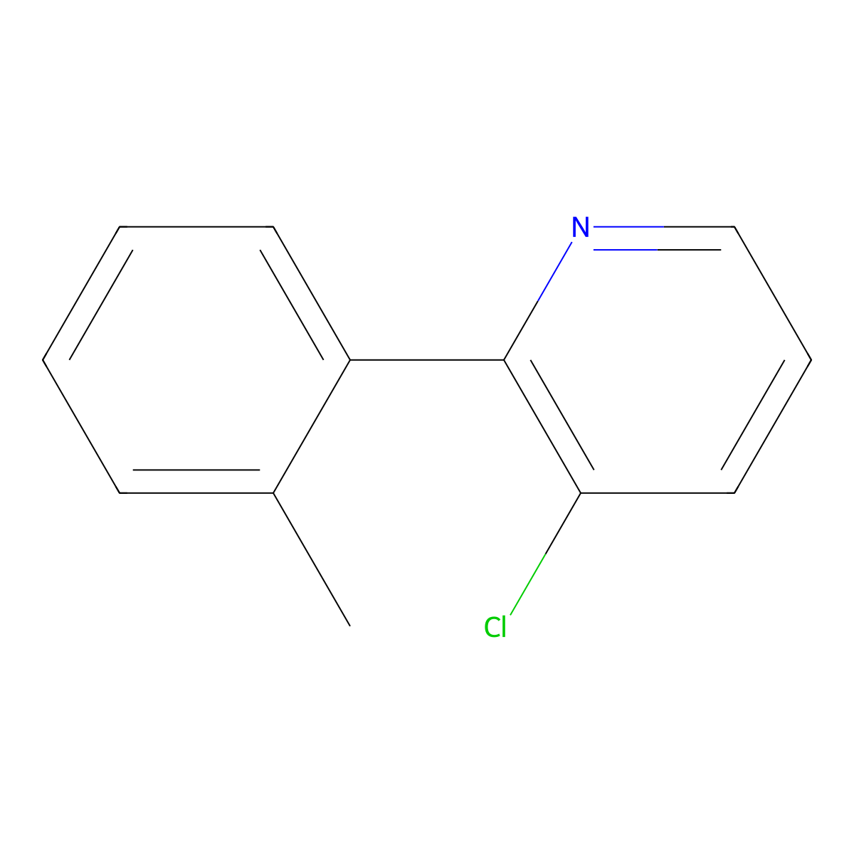 3-Chloro-2-(o-tolyl)pyridine molecular structure, CAS 2379321-40-9