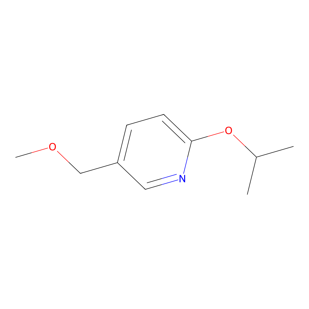 2-Isopropoxy-5-(methoxymethyl)pyridine molecular structure, CAS 2379321-43-2