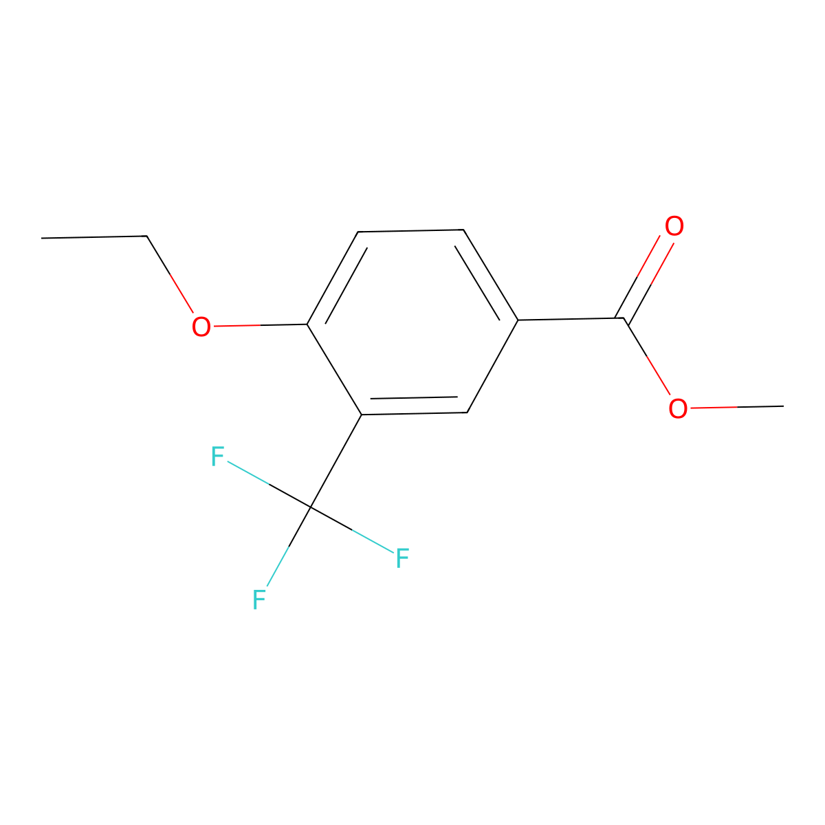 Methyl 4-ethoxy-3-(trifluoromethyl)benzoate molecular structure, CAS 2379321-56-7