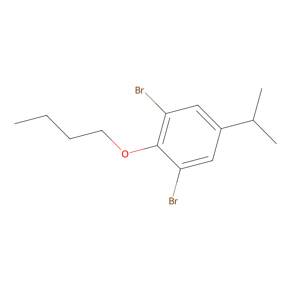 1,3-Dibromo-2-butoxy-5-isopropylbenzene molecular structure, CAS 2379321-57-8