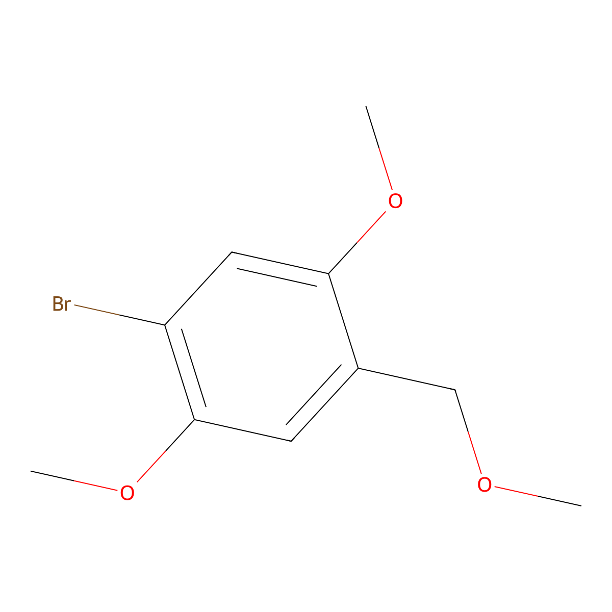 1-Bromo-2,5-dimethoxy-4-(methoxymethyl)benzene molecular structure, CAS 2379321-66-9