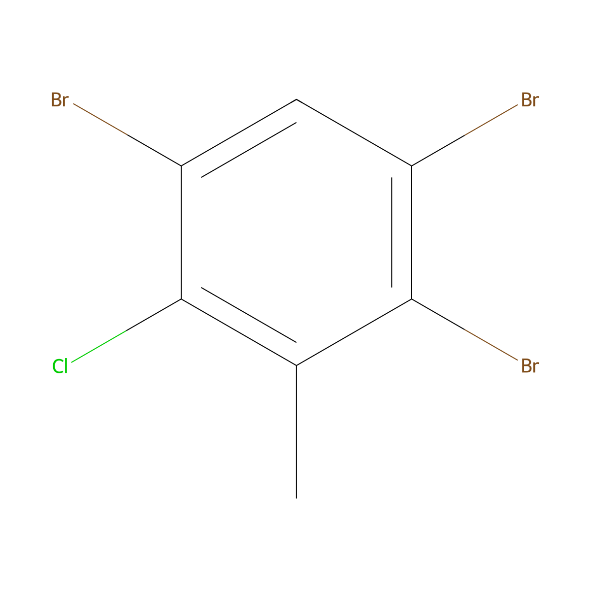 1,2,5-Tribromo-4-chloro-3-methylbenzene molecular structure, CAS 2379321-91-0