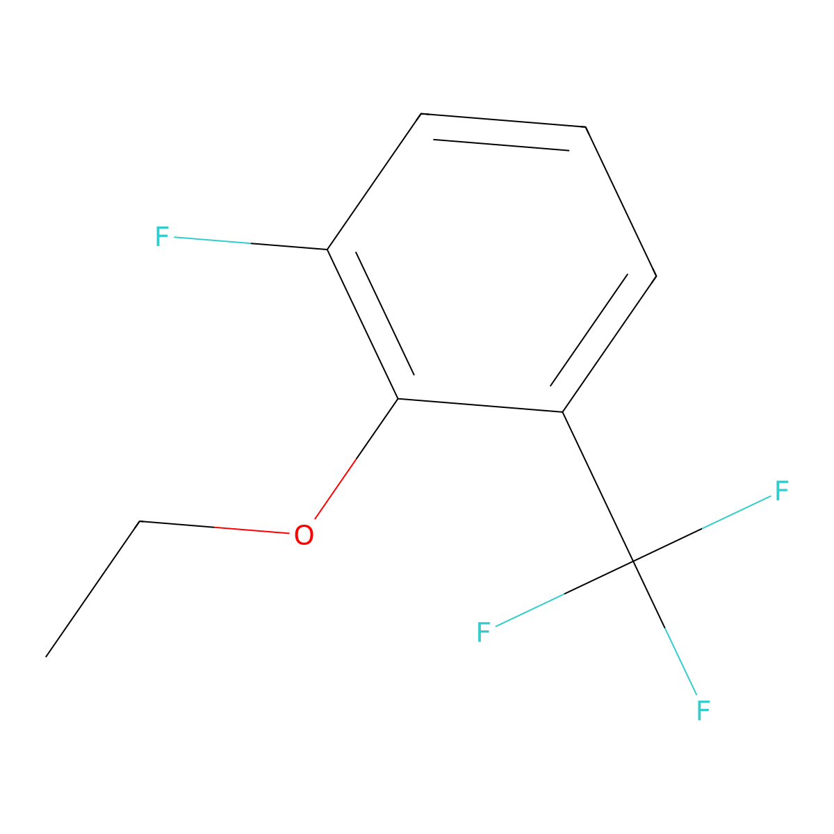2-Ethoxy-1-fluoro-3-(trifluoromethyl)benzene molecular structure, CAS 2379321-93-2