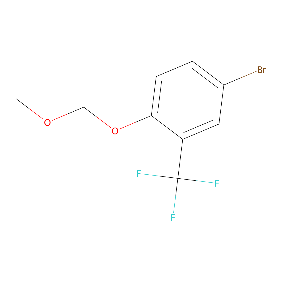 4-Bromo-1-(methoxymethoxy)-2-(trifluoromethyl)benzene molecular structure, CAS 2379322-12-8