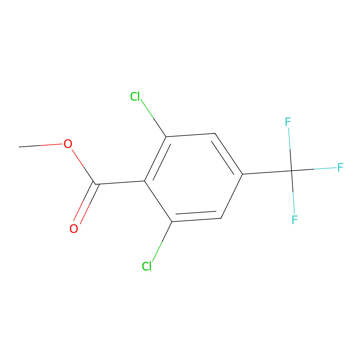 Methyl 2,6-dichloro-4-(trifluoromethyl)benzoate molecular structure, CAS 2379322-18-4