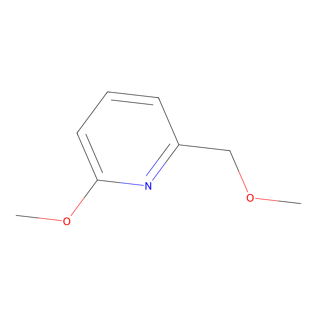 2-Methoxy-6-(methoxymethyl)pyridine molecular structure, CAS 2379322-23-1