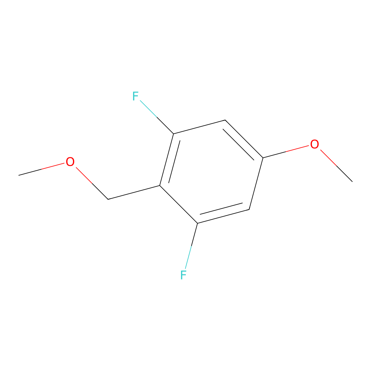 1,3-Difluoro-5-methoxy-2-(methoxymethyl)benzene molecular structure, CAS 2379322-28-6