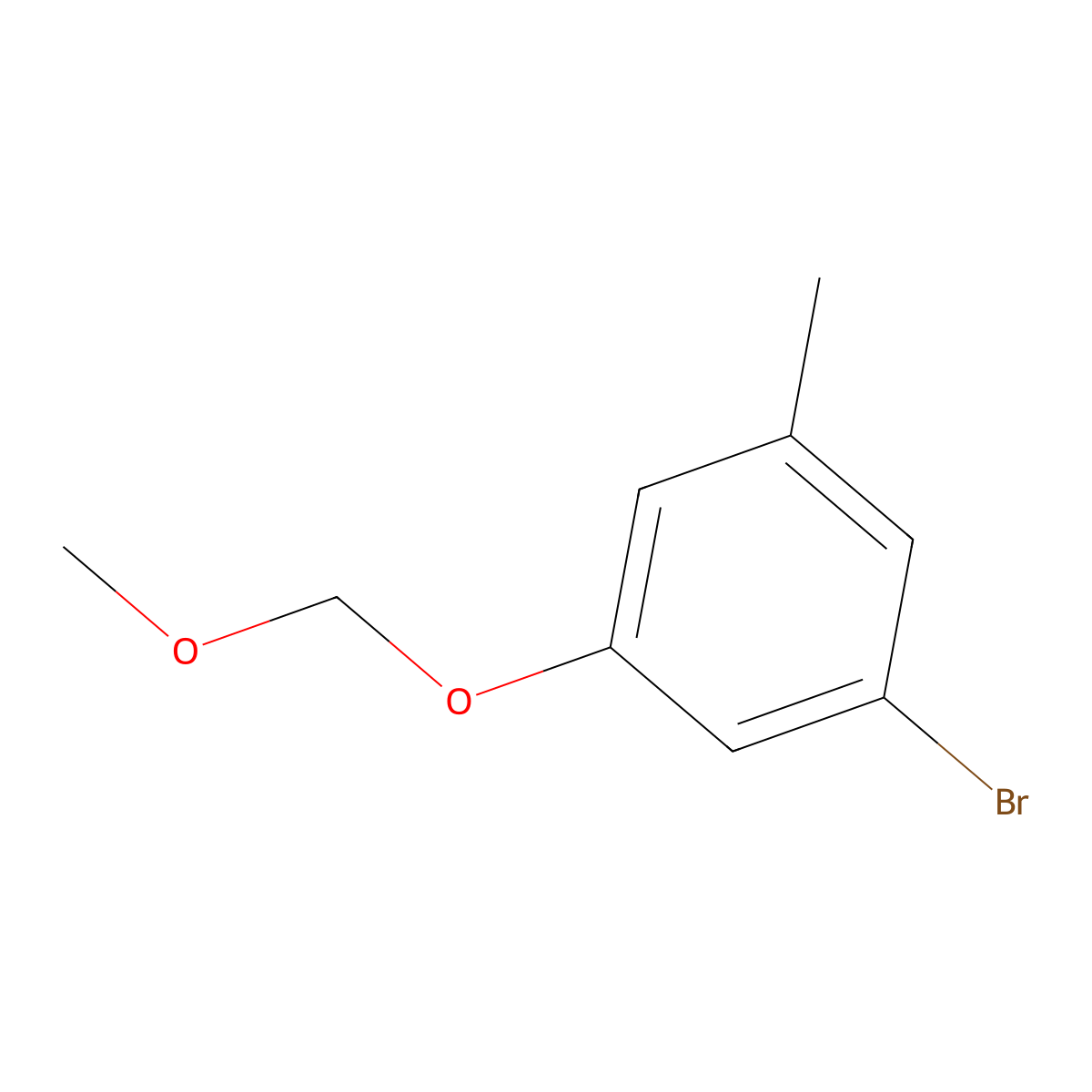 1-Bromo-3-(methoxymethoxy)-5-methylbenzene molecular structure, CAS 2379322-35-5
