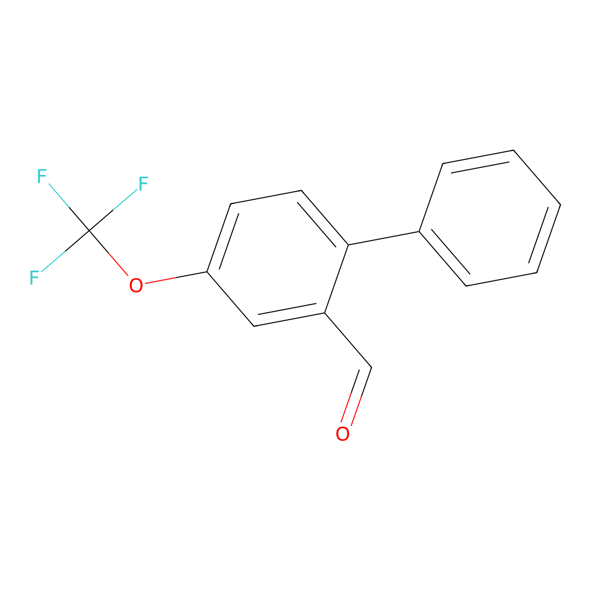 4-(Trifluoromethoxy)-[1,1'-biphenyl]-2-carbaldehyde molecular structure, CAS 2379322-38-8