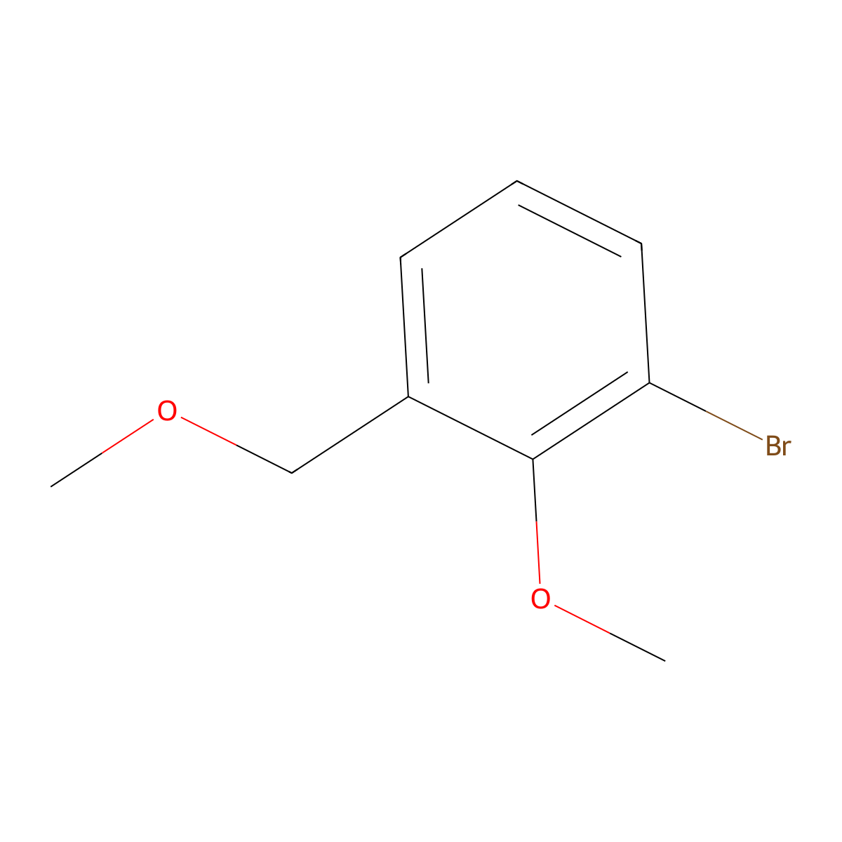 1-Bromo-2-methoxy-3-(methoxymethyl)benzene molecular structure, CAS 2379322-39-9