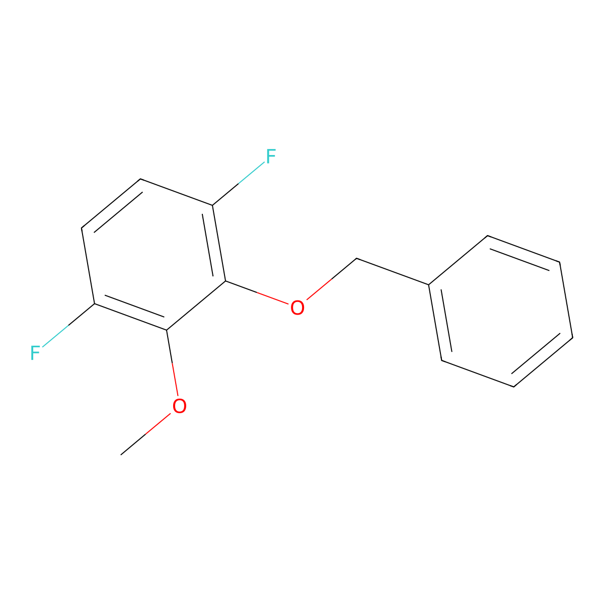2-(Benzyloxy)-1,4-difluoro-3-methoxybenzene molecular structure, CAS 2379322-45-7