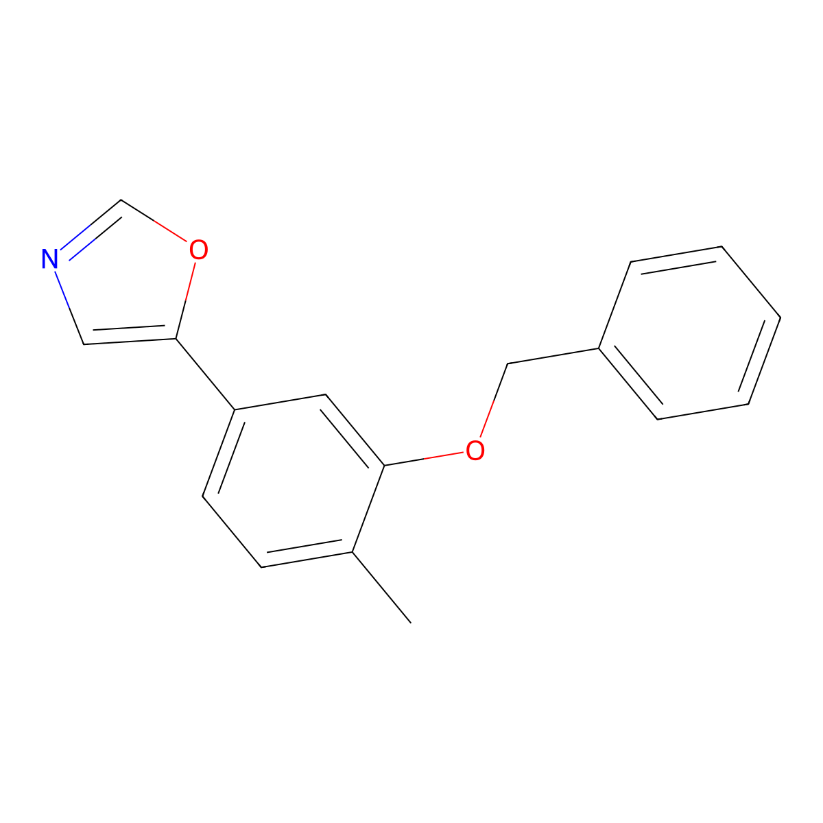 5-(3-(Benzyloxy)-4-methylphenyl)oxazole molecular structure, CAS 2379322-63-9