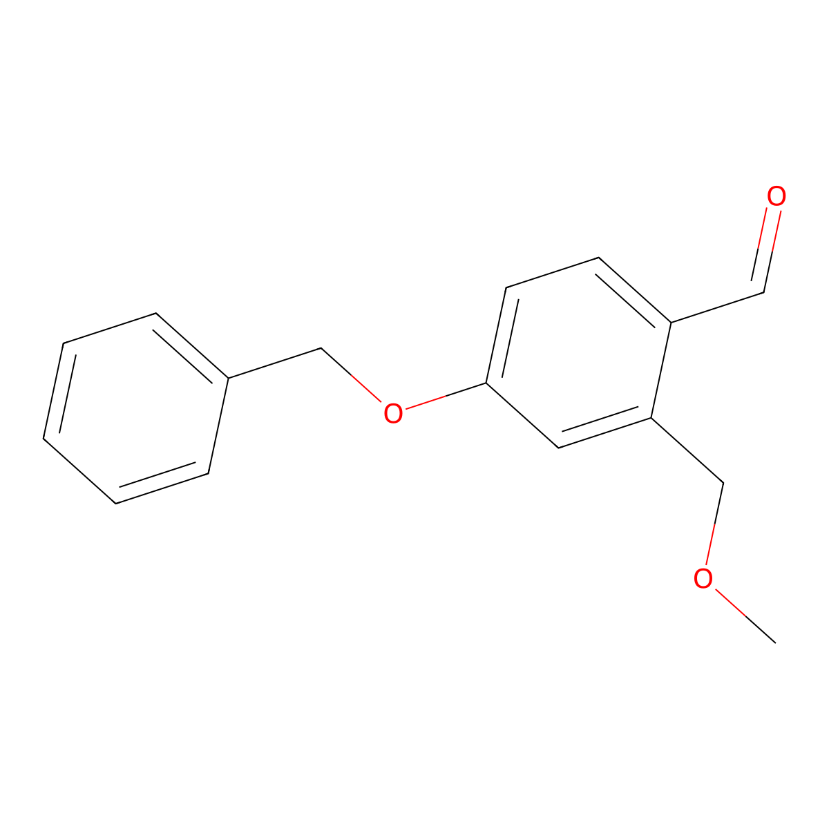 4-(Benzyloxy)-2-(methoxymethyl)benzaldehyde molecular structure, CAS 2379322-73-1