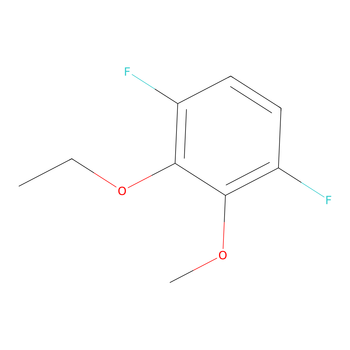 2-Ethoxy-1,4-difluoro-3-methoxybenzene molecular structure, CAS 2379322-82-2