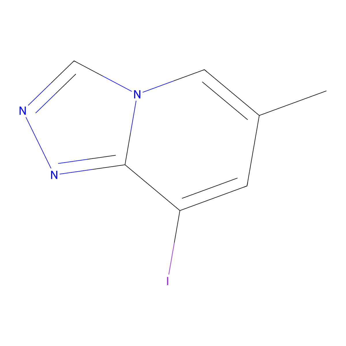 8-Iodo-6-methyl-[1,2,4]triazolo[4,3-a]pyridine molecular structure, CAS 2379322-85-5