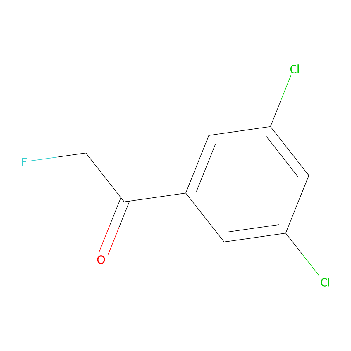 1-(3,5-Dichlorophenyl)-2-fluoroethanone molecular structure, CAS 2379333-65-8