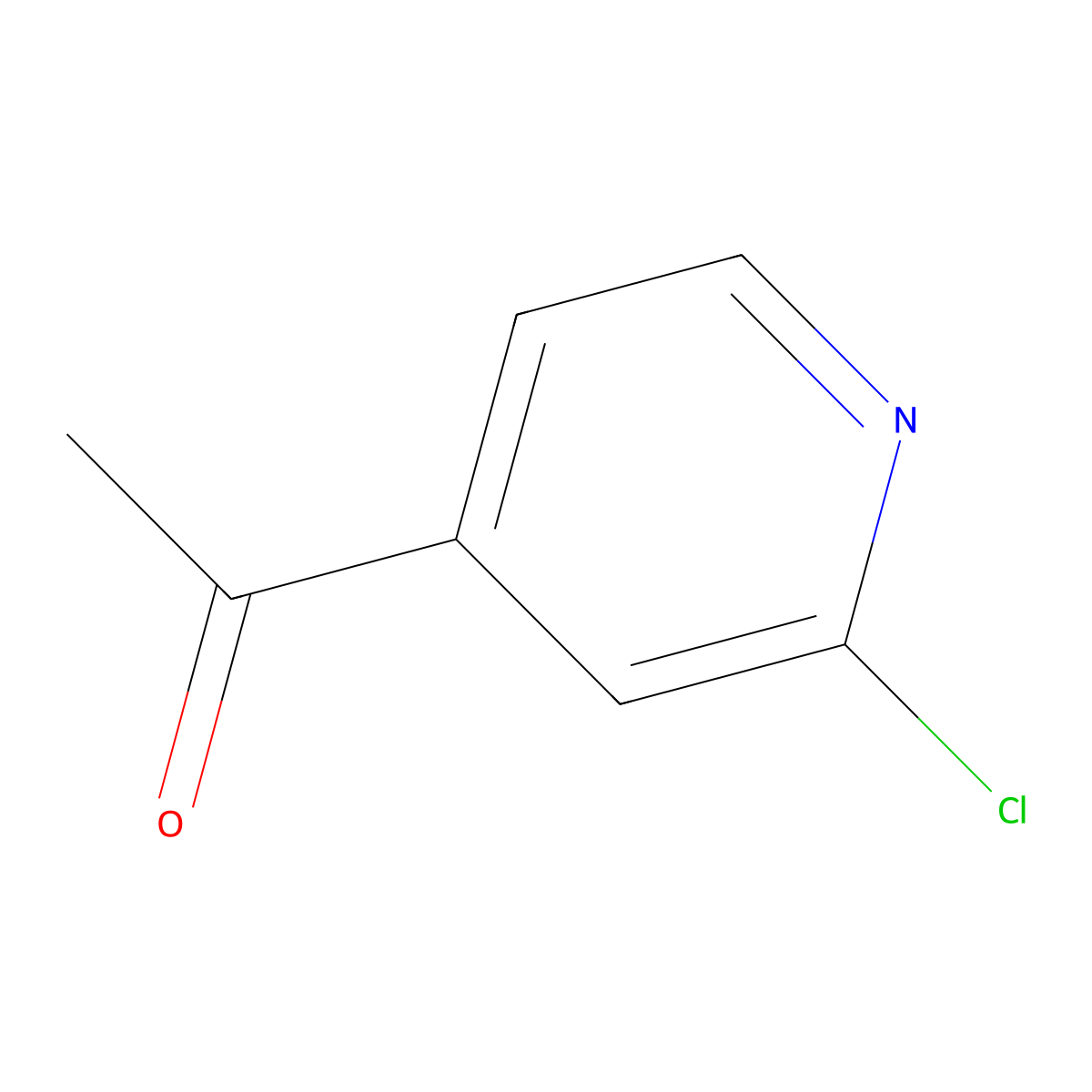 1-(2-Chloropyridin-4-yl)ethan-1-one molecular structure, CAS 23794-15-2