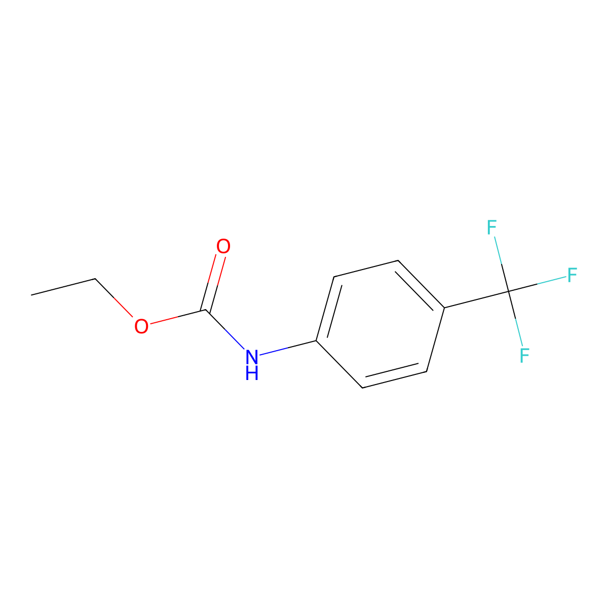 4-(Trifluoromethyl)phenylurethane molecular structure, CAS 23794-73-2