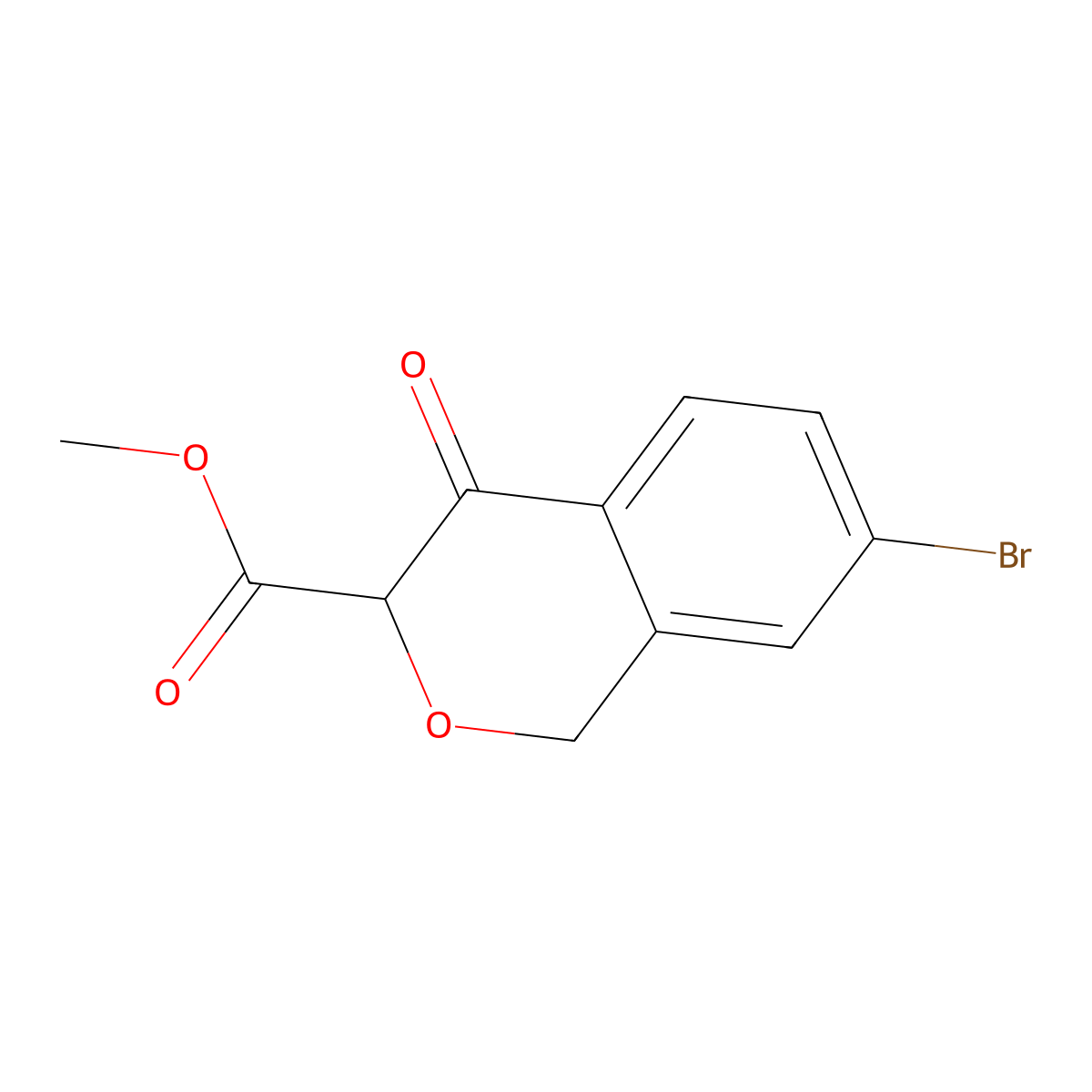 methyl7-bromo-4-oxo-3,4-dihydro-1H-2-benzopyran-3-carboxylate molecular structure, CAS 2379413-29-1