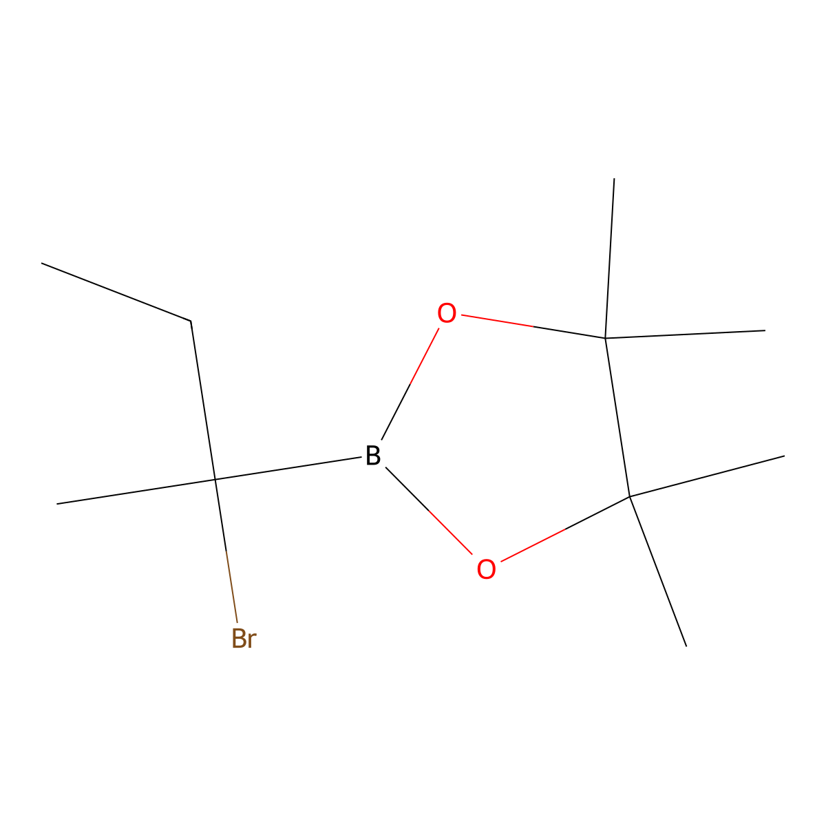 2-Bromo-butan-2-ylboronic acid pinacol ester molecular structure, CAS 2379550-54-4