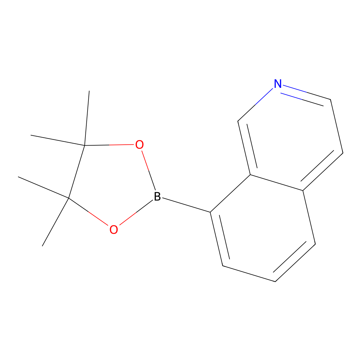 8-(4,4,5,5-Tetramethyl-1,3,2-dioxaborolan-2-yl)isoquinoline molecular structure, CAS 2379560-77-5