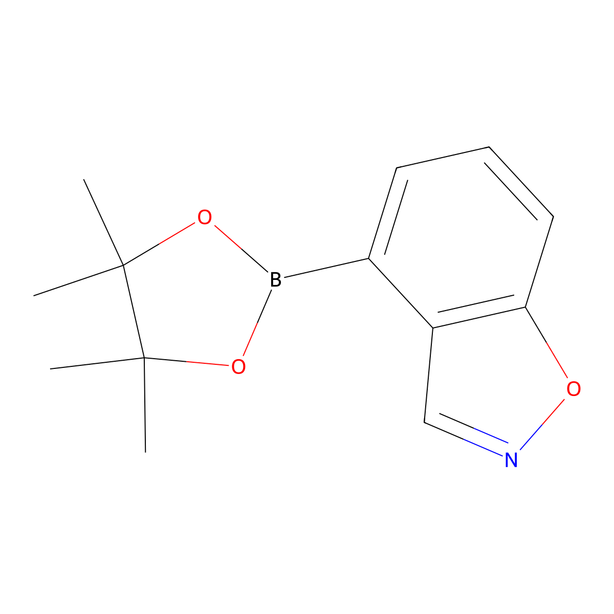 4-(4,4,5,5-Tetramethyl-[1,3,2]dioxaborolan-2-yl)-benzo[d]isoxazole molecular structure, CAS 2379560-80-0