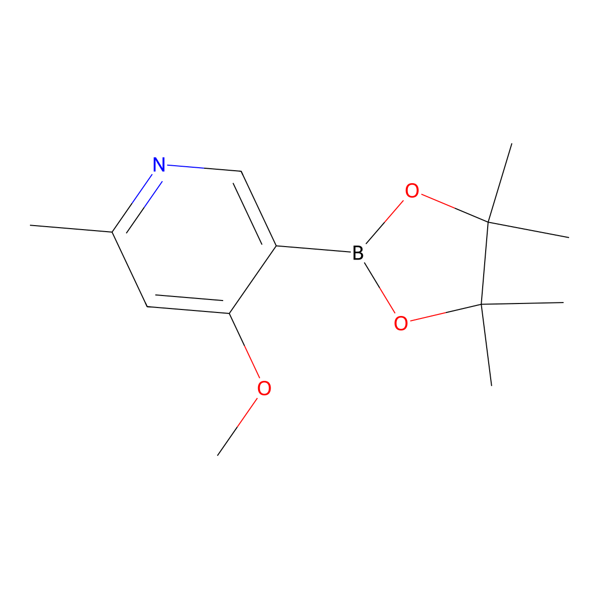 (4-Methoxy-6-methylpyridin-3-yl)boronic acid pinacol ester molecular structure, CAS 2379560-84-4