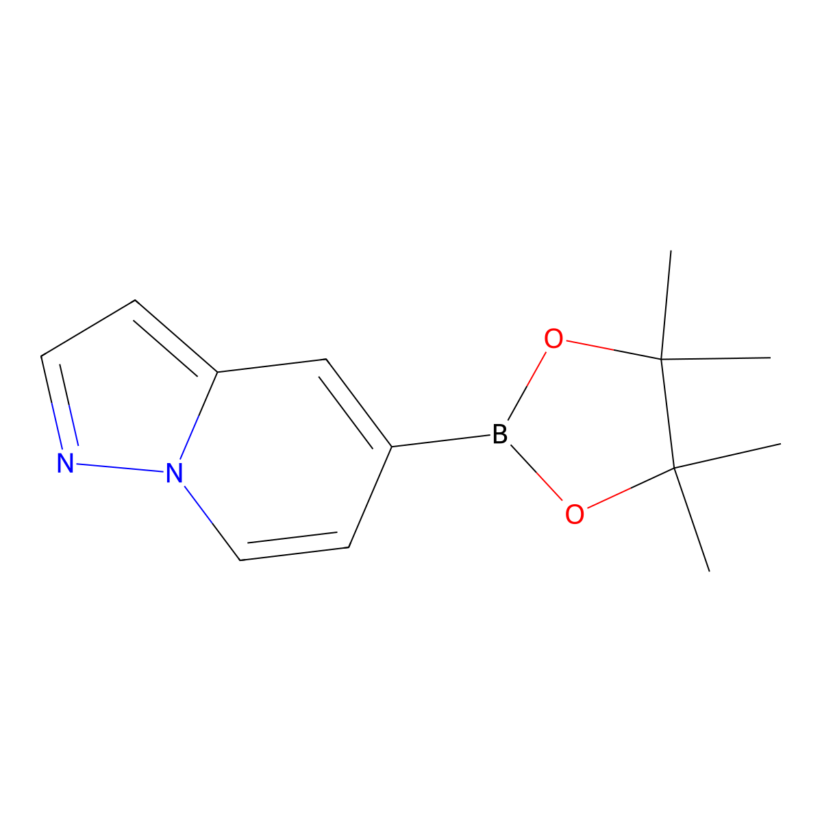 5-(Tetramethyl-1,3,2-dioxaborolan-2-yl)pyrazolo(1,5-a)pyridine molecular structure, CAS 2379560-85-5